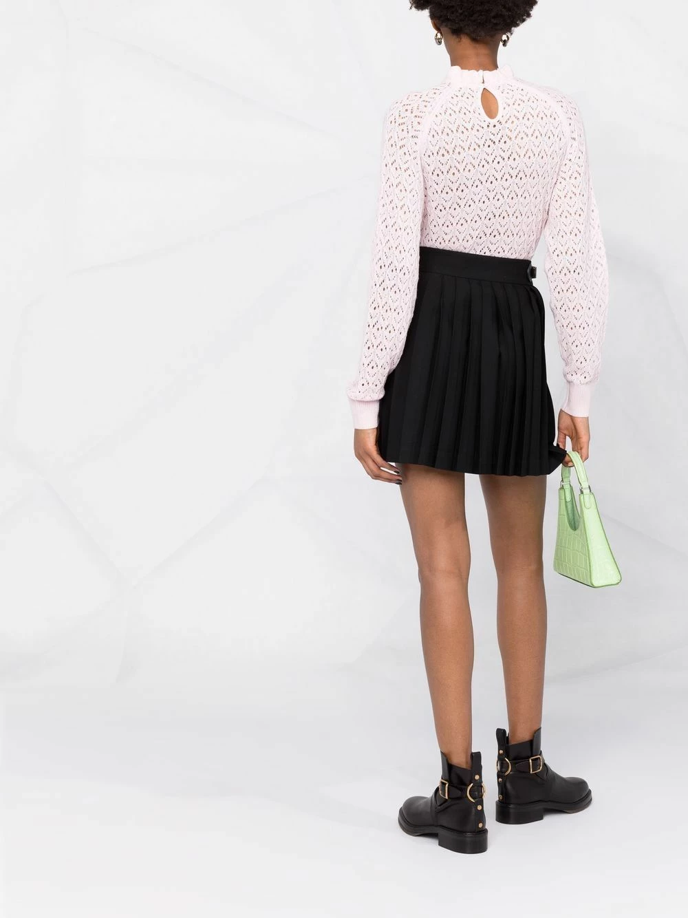 Maje Open knit wool blend jumper knitted sweaters of women 8 Maje open-knit wool-blend jumper