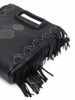 Maje M stud-embossed leather bag