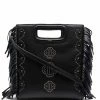 Maje M stud embossed leather bag messenger & crossbody bags of women 1 Maje M stud-embossed leather bag