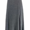 Maje front-slit midi skirt