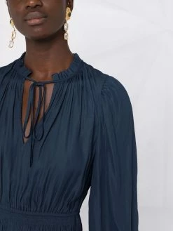 Maje long-sleeve shift mini dress