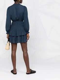 Maje long-sleeve shift mini dress