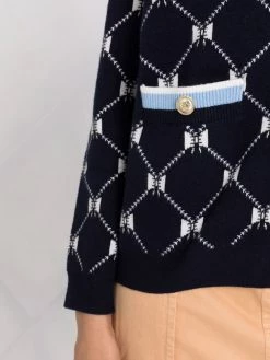 Maje bow embroidered cardigan