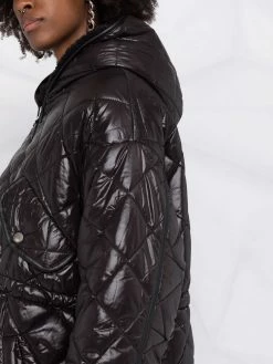 Maje quilted hooded jacket