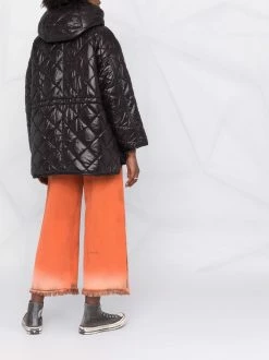 Maje quilted hooded jacket