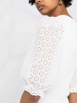 Maje broderie-anglaise knitted cardigan