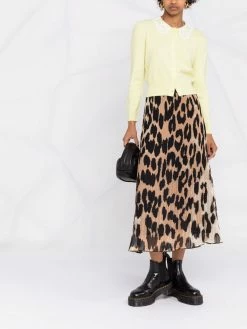 Maje lace-collar cardigan