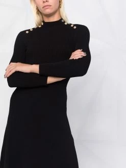 Maje funnel-neck fitted jumper