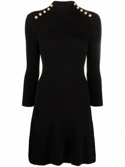 Maje funnel-neck fitted jumper