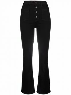 Maje button-fastening trousers