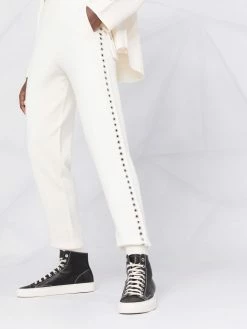 Maje punch-hole tracksuit bottoms