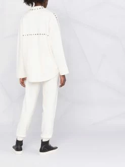 Maje punch-hole tracksuit bottoms