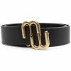 Maje Double M leather belt