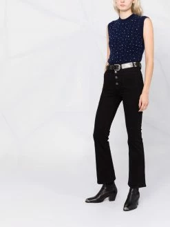 Maje crystal-embellished knitted vest