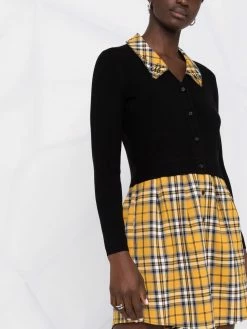 Maje check shirt dress