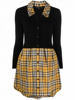 Maje check shirt dress