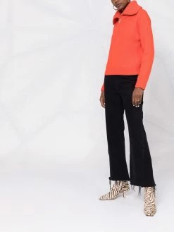 Maje zip-front merino sweater