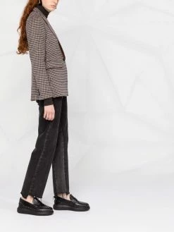 Maje houndstooth-pattern blazer