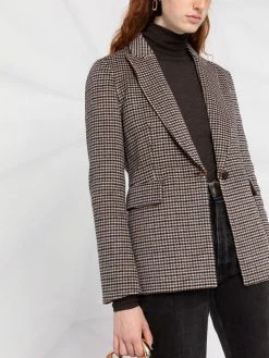 Maje houndstooth-pattern blazer