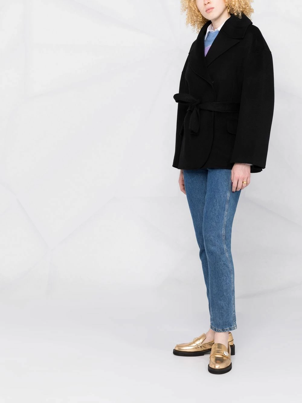 Maje Belted fitted coat single breasted coats of women 8 Maje belted fitted coat