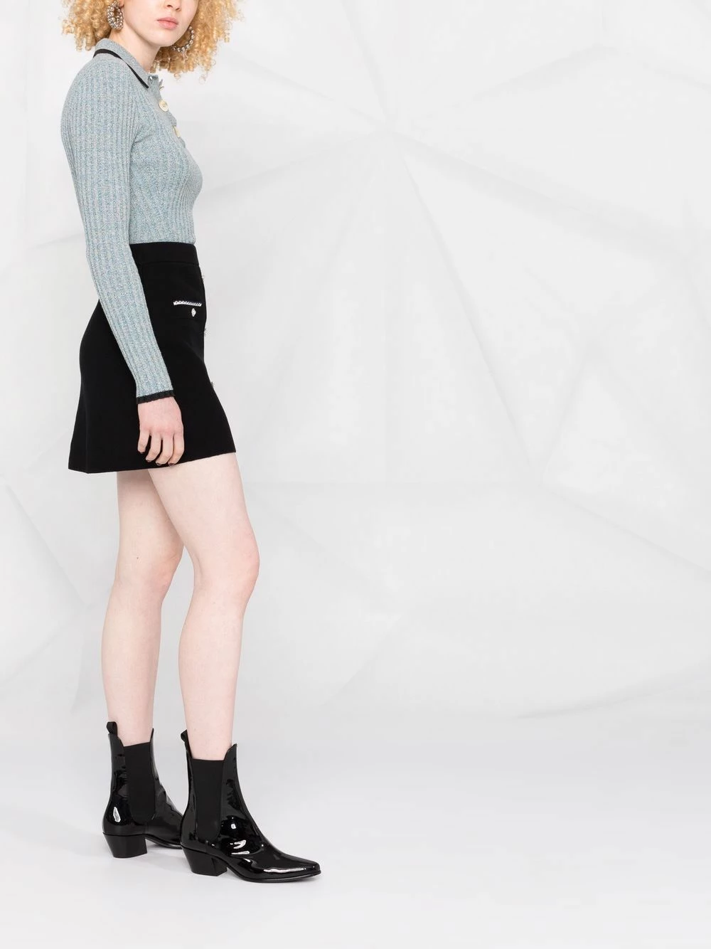 Maje Embellished button skirt fitted skirts of women 6 Maje embellished-button skirt