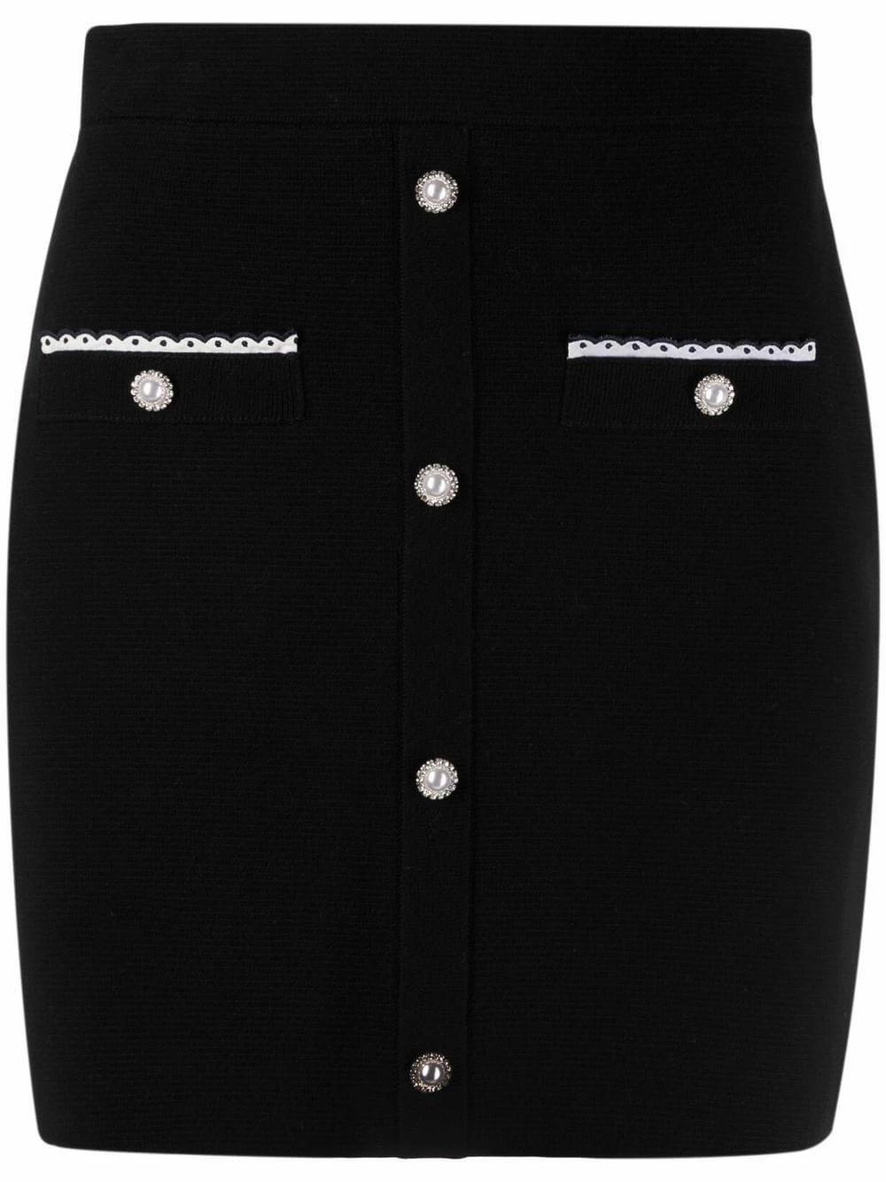 Maje Embellished button skirt fitted skirts of women 3 Maje embellished-button skirt