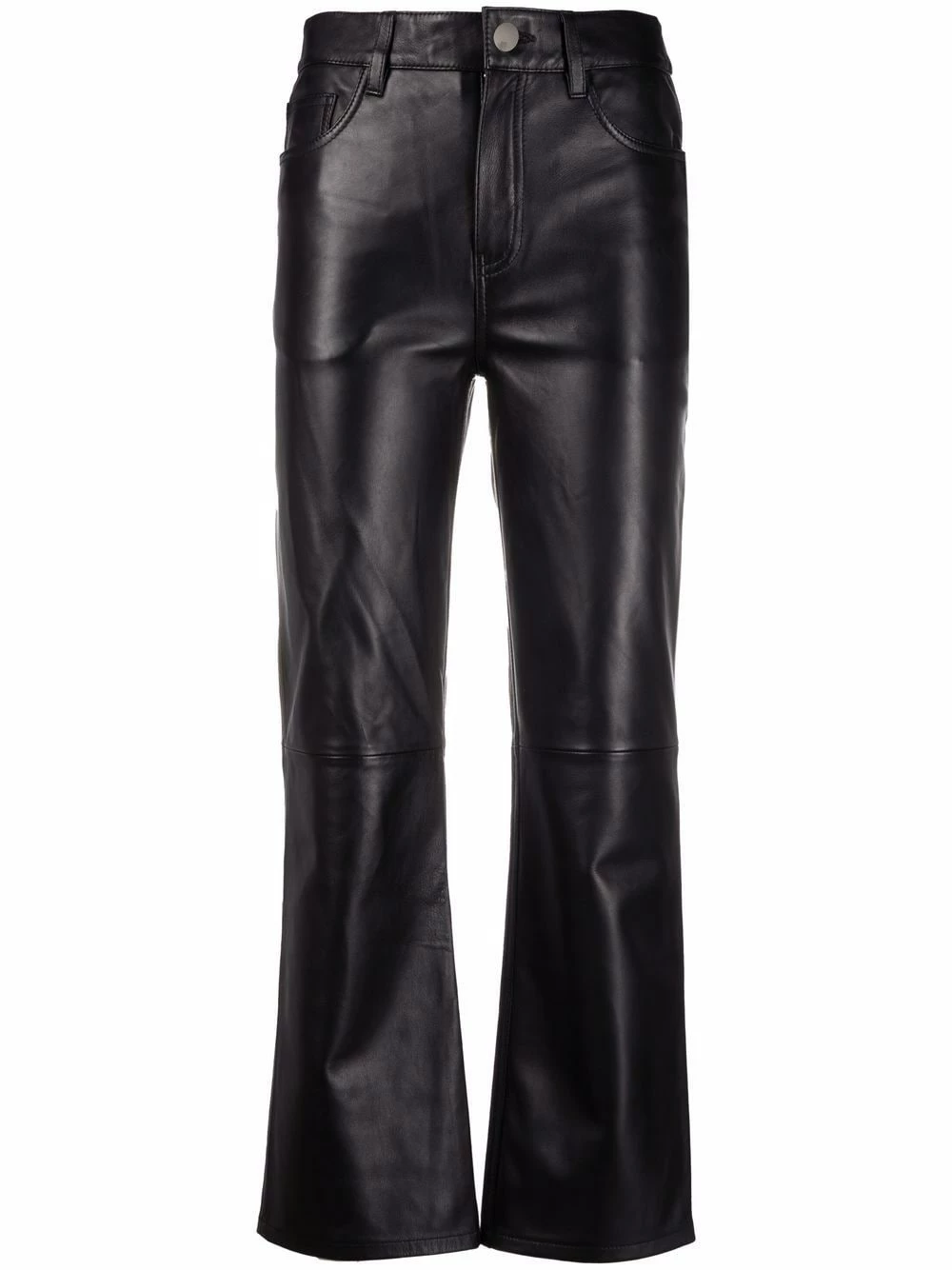 Maje High waisted leather trousers high waisted pants of women 3 Maje high-waisted leather trousers