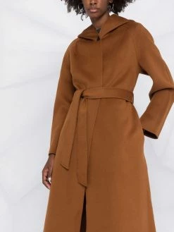 Maje belted wool coat