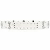 Maje floral-detail studded leather belt
