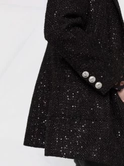 Maje sequin double-breasted blazer
