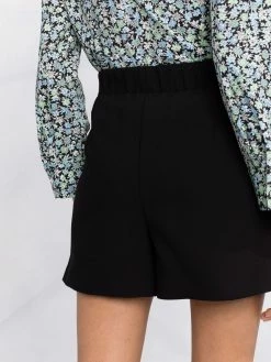 Maje asymmetric button-up shorts