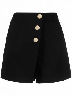 Maje asymmetric button-up shorts