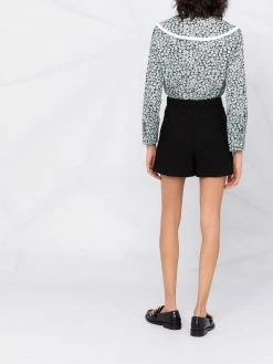 Maje asymmetric button-up shorts