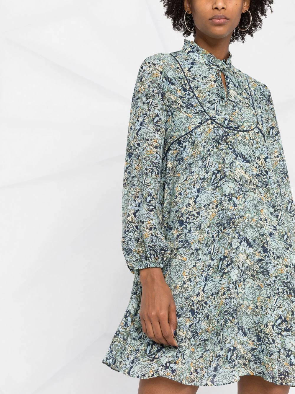 Maje Bouquet print long sleeve dress day dresses of women 5 Maje bouquet-print long-sleeve dress