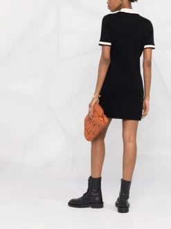 Maje contrast-trim knit dress