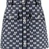 Maje bow print mini skirt