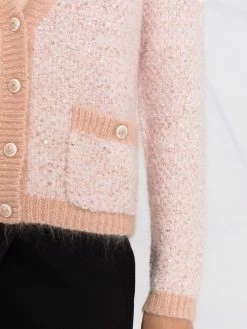 Maje button-up knitted cardigan