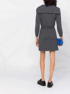 Maje knitted wool-blend dress