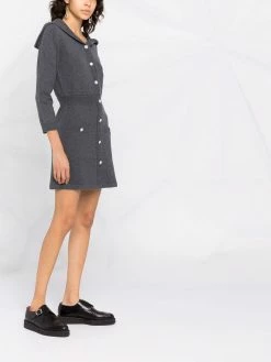 Maje knitted wool-blend dress