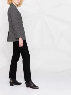 Maje Double breasted check fitted blazer blazers of women 11 Maje double-breasted check fitted blazer