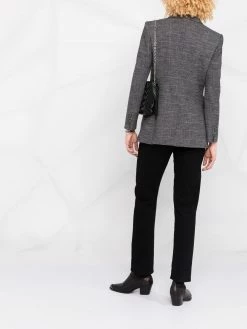 Maje Double breasted check fitted blazer blazers of women 13 Maje double-breasted check fitted blazer