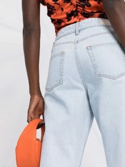 Maje high-waisted straight leg jeans