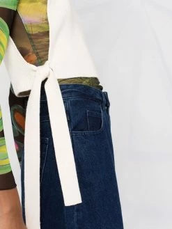 Maje side-tied knit top