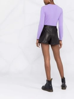 Maje slim-fit biker shorts