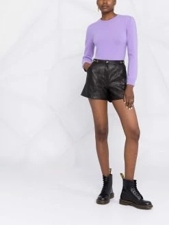 Maje slim-fit biker shorts