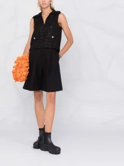 Maje sleeveless knit top