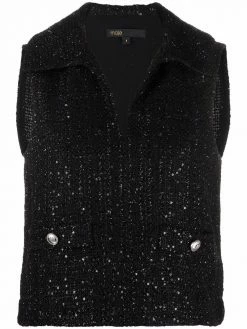 Maje sleeveless knit top