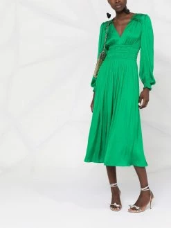 Maje V-neck long-sleeve dress