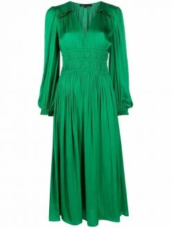 Maje V-neck long-sleeve dress