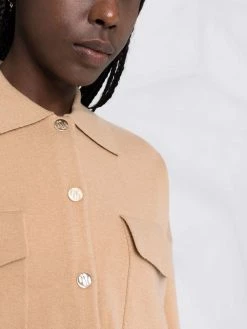 Maje knitted shirt jacket